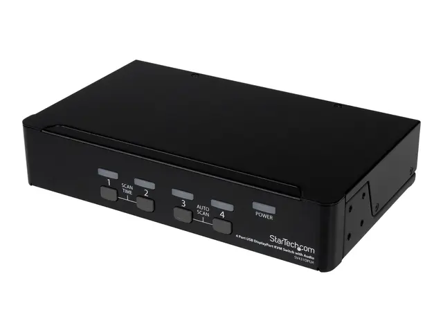 StarTech.com 4 Port DisplayPort KVM Switch w/ Audio - USB, Keyboar...