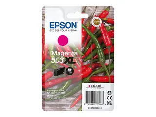 Epson 503XL - 6.4 ml - XL - magenta - original blære med RF/lyd-alarm - blekkpatron - for Expression Home XP-5200, XP-5205; WorkForce WF-2960DWF, WF-2965DWF