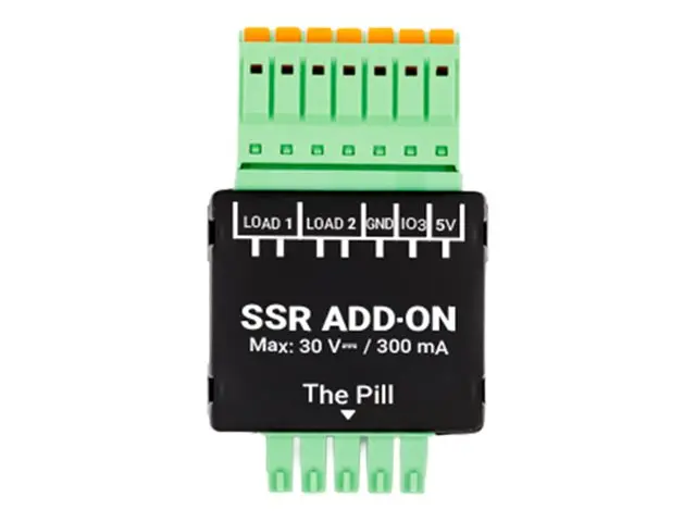 Shelly - Relémodul - SSR add-on - svart