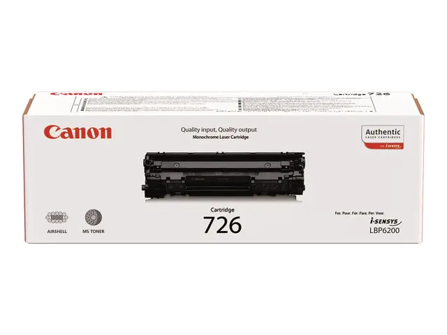 Canon CRG-726 - Svart - original - tonerpatron - for i-SENSYS LBP6...