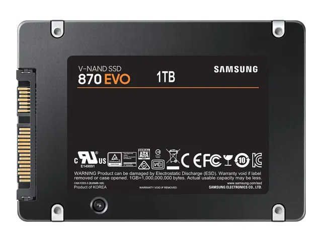 Samsung 870 EVO MZ-77E1T0B - SSD kryptert 1 TB intern 2.5" SATA 6G...