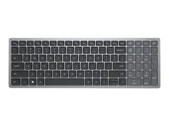 Dell KB740 - Tastatur - kompakt, multi-enhet tr&#229;dl&#248;s - 2.4 GHz, Bluetooth 5.0 - QWERTY - Pan Nordic - titangr&#229; - med 3 years NBD Advance Exchange