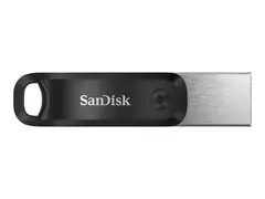 SanDisk iXpand Go - USB-flashstasjon - 64 GB USB 3.0 / Lightning - for Apple iPad/iPhone (Lightning)