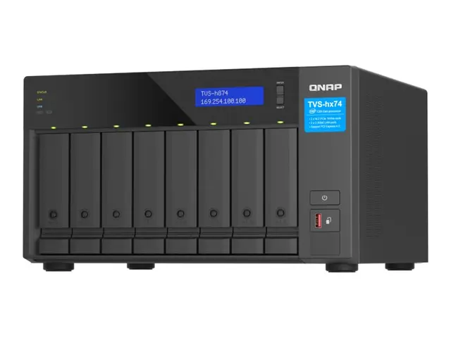 QNAP TVS-H874 - NAS-server 8 brønner SATA 6Gb/s RAID 0, 1, 5, 6, 1...