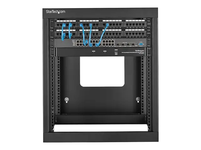 Startech 12U Hinged Open Frame Wall Mount Server Rack - 4 Post 22 ...
