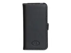 Insmat Exclusive - Beskyttende deksel for mobiltelefon lær - svart