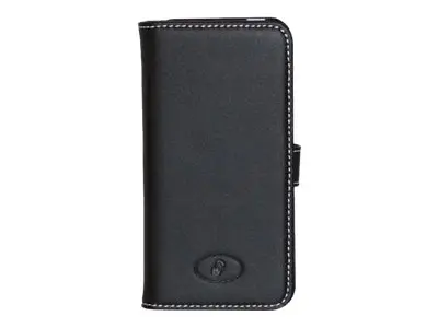 Insmat Exclusive - Beskyttende deksel for mobiltelefon lær svart