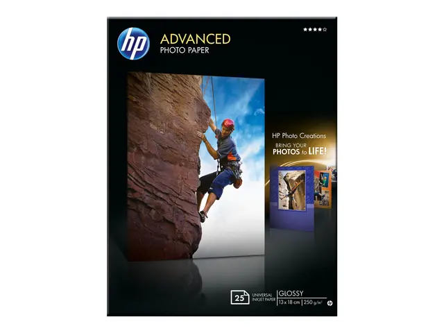 HP Advanced Glossy Photo Paper - Blank - 130 x 180 mm 25 ark fotop...