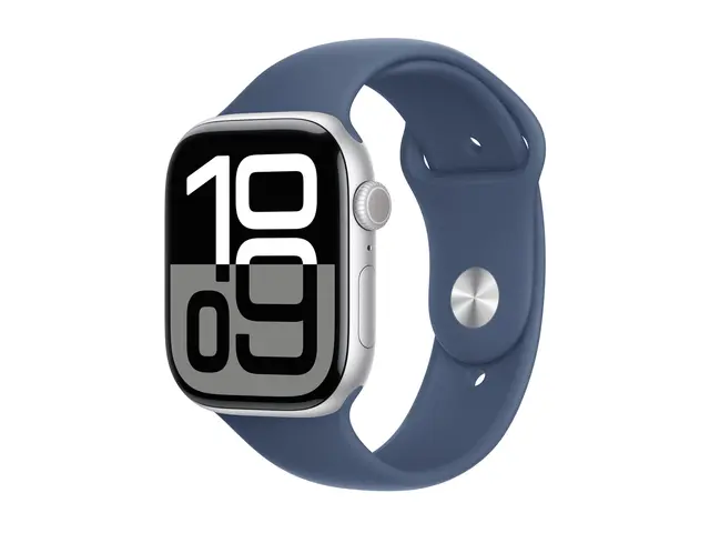 Apple Watch Series 10 (GPS) - 46 mm sølvaluminium smartklokke med ...