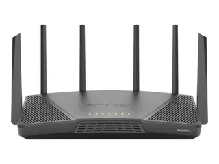 Synology RT6600AX - Tr&#229;dl&#248;s ruter 4-portssvitsj 1GbE, 2.5GbE - WAN-porter: 2 - Wi-Fi 6 - Trippelb&#229;nd