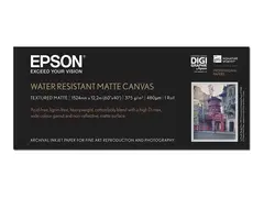 Epson Water Resistant Matte Canvas - Matt 465 mikroner - Roll (152.4 cm x 12.2 m) - 375 g/m&#178; - 1 rull(er) lerretspapir - for Stylus Pro 11880; SureColor SC-P20000