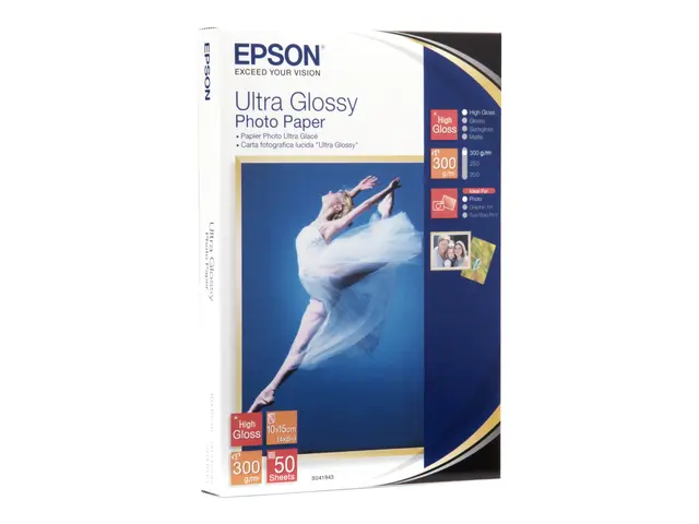 Epson Ultra Glossy Photo Paper - Blank - 100 x 150 mm 50 ark fotop...