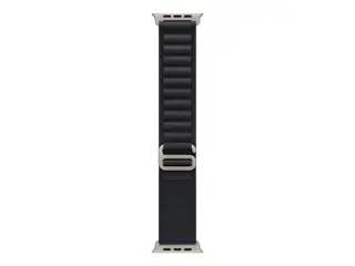 Apple - Sløyfe for smart armbåndsur - 49 mm, naturlig titanfinish Liten størrelse - svart - for Watch Hermès Series 9, SE 3, Series 10, Series 11, Series 8, Series 9, Ultra 2, Ultra 3