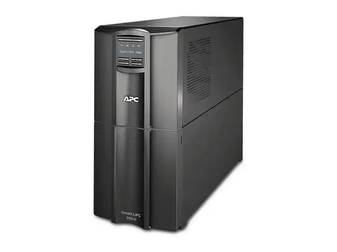 APC Smart-UPS SMT3000IC - UPS - AC 220/230/240 V 2700 watt - 3000 VA - RS-232, USB - utgangskontakter: 9 - svart - med APC SmartConnect