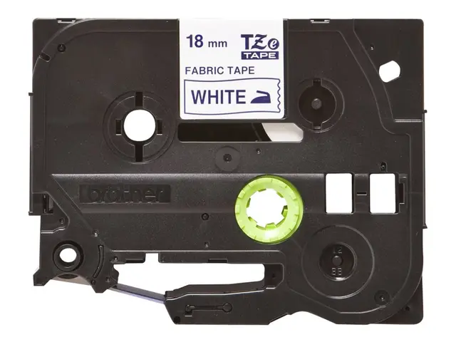 Brother TZe-FA4 - Tøy blått på hvitt Rull (1,8 cm x 3 m) 1 kassett...