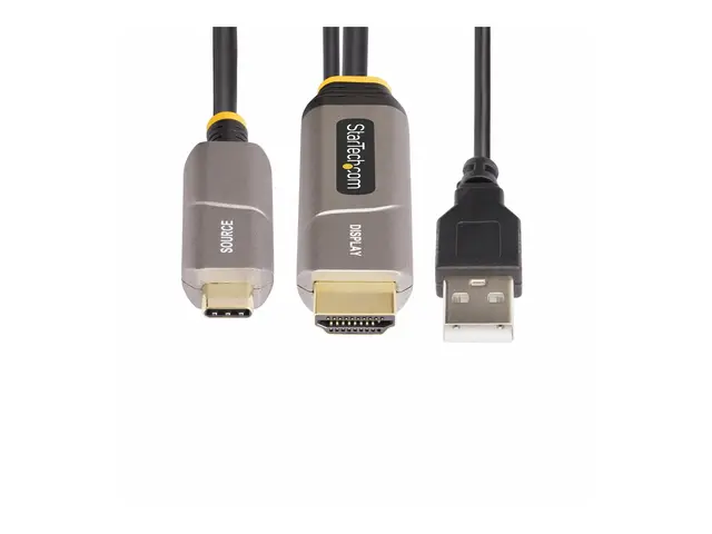 StarTech.com 30ft (9.15m) USB-C to HDMI 2.0 Active Optical Cable, ...