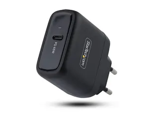 Startech - Strømadapter - kompakt, GaN - 65 watt 5 A - PD 3.0, PD/PPS (USB-C) - svart