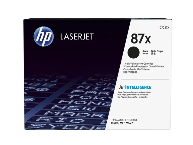 HP 87X - Høy ytelse svart original LaserJet tonerpatron (CF287X) f...