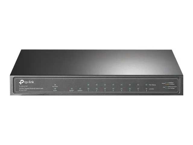 TP-Link TL-SG1210P - Switch - ikke-styrt - 8 x 10/100/1000 (PoE+) ...
