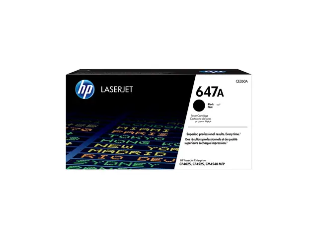 HP 647A - Svart - original - LaserJet - tonerpatron (CE260A) - for...