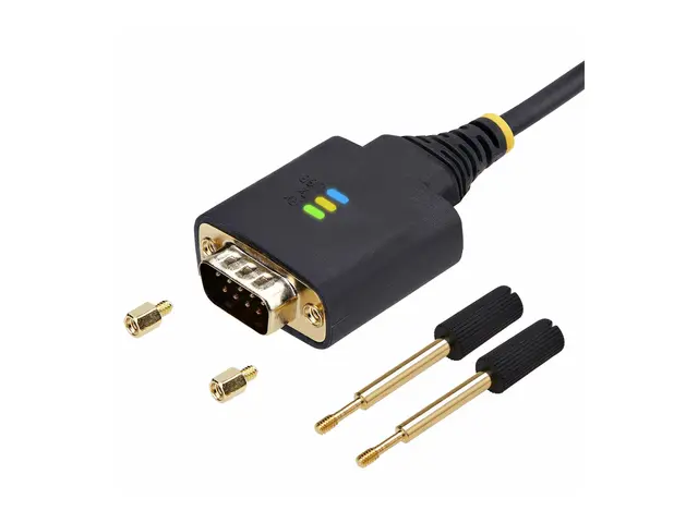 StarTech.com 6.6ft (2m) USB to Serial Adapter Cable, COM Retention...