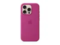 Apple - Baksidedeksel for mobiltelefon MagSafe-samsvar - silikon - Fuchsia - for iPhone 16 Pro