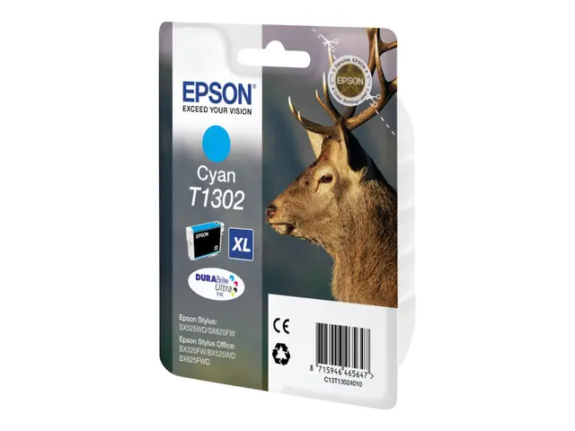 Epson T1302 - 10.1 ml cyan original hengepakke blekkpatron (altern...