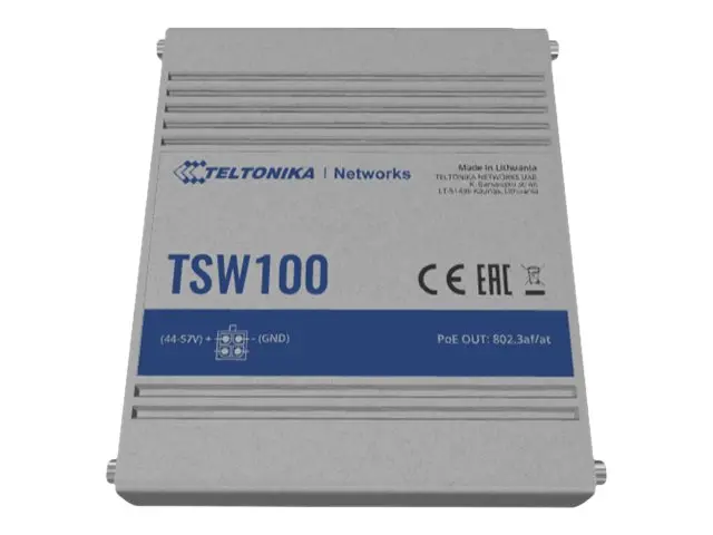 Teltonika TSW100 - Switch - ikke-styrt - 5 x 10/100/1000 (1 PoE) -...