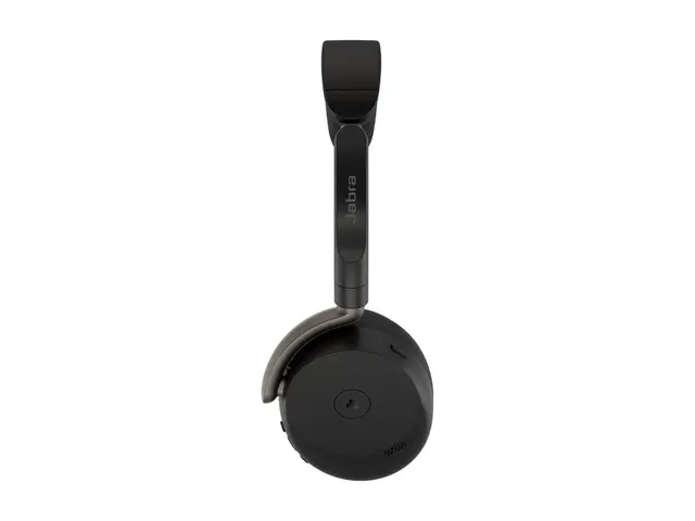 Jabra Evolve3 65 Flex MS - Hodesett - on-ear Bluetooth - trådløs, kablet - aktiv støydemping - USB-A via Bluetooth-adapter, USB-C - svart - Certified for Microsoft Teams, Zoom Certified, Works With Google Meet, MFi Certified 