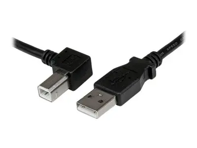 StarTech.com 1m USB 2.0 A to Left Angle B Cable Cord - 1 m Printer...