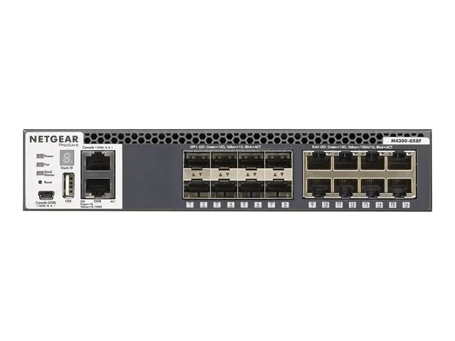 NETGEAR M4300-8X8F - Switch - L3 - Styrt - 8 x 10/100/1000/10000 +...