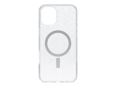 OtterBox Symmetry Series - Baksidedeksel for mobiltelefon MagSafe-samsvar - polykarbonat, termoplastisk elastomer (TPE) - stjernest&#248;v 3.0 (klar) - for Apple iPhone 16 Plus