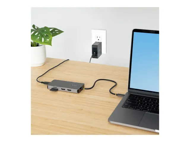 StarTech.com USB C Multiport Adapter, Dual HDMI Video, 4K 60Hz, 2-...