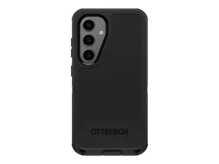OtterBox Defender Series - Baksidedeksel for mobiltelefon robust - forsterkede hj&#248;rner - silikon, minneskumplast - svart - for Samsung Galaxy S25
