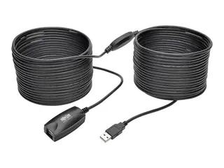 Eaton Tripp Lite Series 15M USB 2.0 Hi-Speed Active Extension Repeater Cable USB-A M/F 49 ft. USB-forlengelseskabel - USB (hann) til USB (hunn) - USB 2.0 - 15 m - aktiv - svart