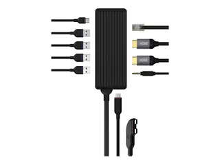 Unisynk - dokkingstasjon - USB-C 3.1 x 2 2 x HDMI - 1GbE