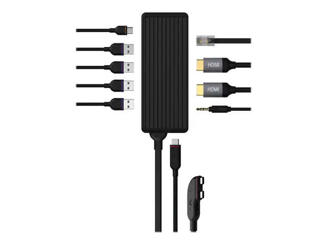 Unisynk - dokkingstasjon USB-C 3.1 x 2 HDMI 1GbE