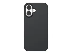 ZAGG Manhattan Snap - Baksidedeksel for mobiltelefon MagSafe-samsvar - silikon - svart - for Apple iPhone 16