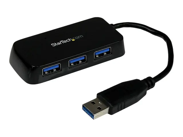 StarTech.com 4-Port USB 3.0 SuperSpeed Hub - Portable Mini Multipo...