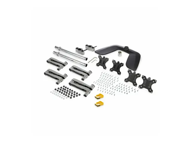 StarTech.com Desktop Quad Monitor Stand, Ergonomic VESA 4 Arm (2x2...