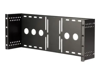 StarTech.com 4U Universal VESA LCD Monitor Mounting Bracket for 19-inch Rack or Cabinet TAA Compliant - Cold-Pressed Steel Bracket (RKLCDBK) monteringssett - for LCD-skjerm - svart