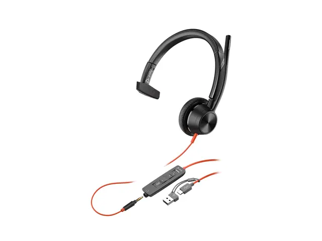 HP Poly Blackwire 3315 - 3300 series hodesett on-ear kablet 3,5 mm...