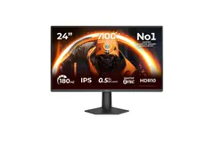 AOC Gaming 24G50F - G50 Series - LED-skjerm gaming - 24" (23.8" synlig) - 1920 x 1080 Full HD @ 144 Hz - IPS - 300 cd/m² - 1500:1 - 0.5 ms - HDMI, DisplayPort - svart