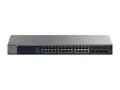 NETGEAR Easy Smart XS724EM - V2 switch - smart - 24 x 100/1000/2.5G/5G/10GBase-T + 4 x 10 Gigabit SFP+ - stasjonær, rackmonterbar - for NETGEAR AXM764; ProSafe AGM732F, AXM761, AXM762, AXM763, AXM764