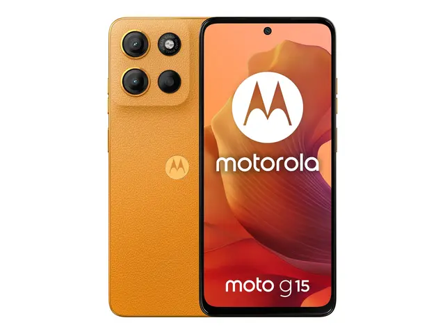 Motorola Moto G15 - Oransje soloppgang 128 GB