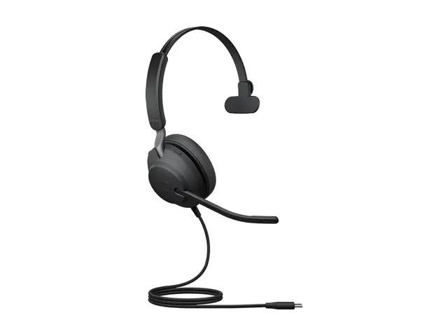 Jabra Evolve2 40 SE UC Mono - Hodesett on-ear kablet USB-C, USB-A ...