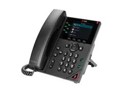 HP Poly VVX 350 - VoIP-telefon treveis anropskapasitet - SIP, SDP - 6-linjers drift - 24 linjer - svart