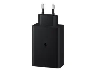 Samsung EP-T6530 - Str&#248;madapter 65 watt - 3 A - SFC 2.0, PD 3.0 - 3 utgangskontakter (2 x USB-C, USB) - svart