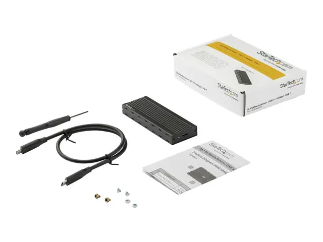 StarTech.com USB-C (10Gbps) to M.2 NVMe SSD Enclosure - Portable M...