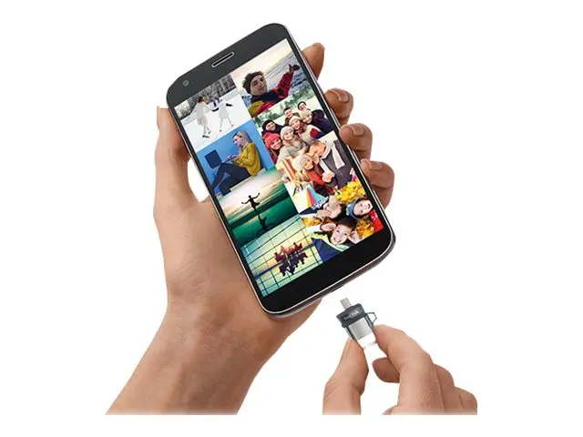 SanDisk Ultra Dual M3.0 - USB-flashstasjon - 256 GB - USB 3.0 / mi...